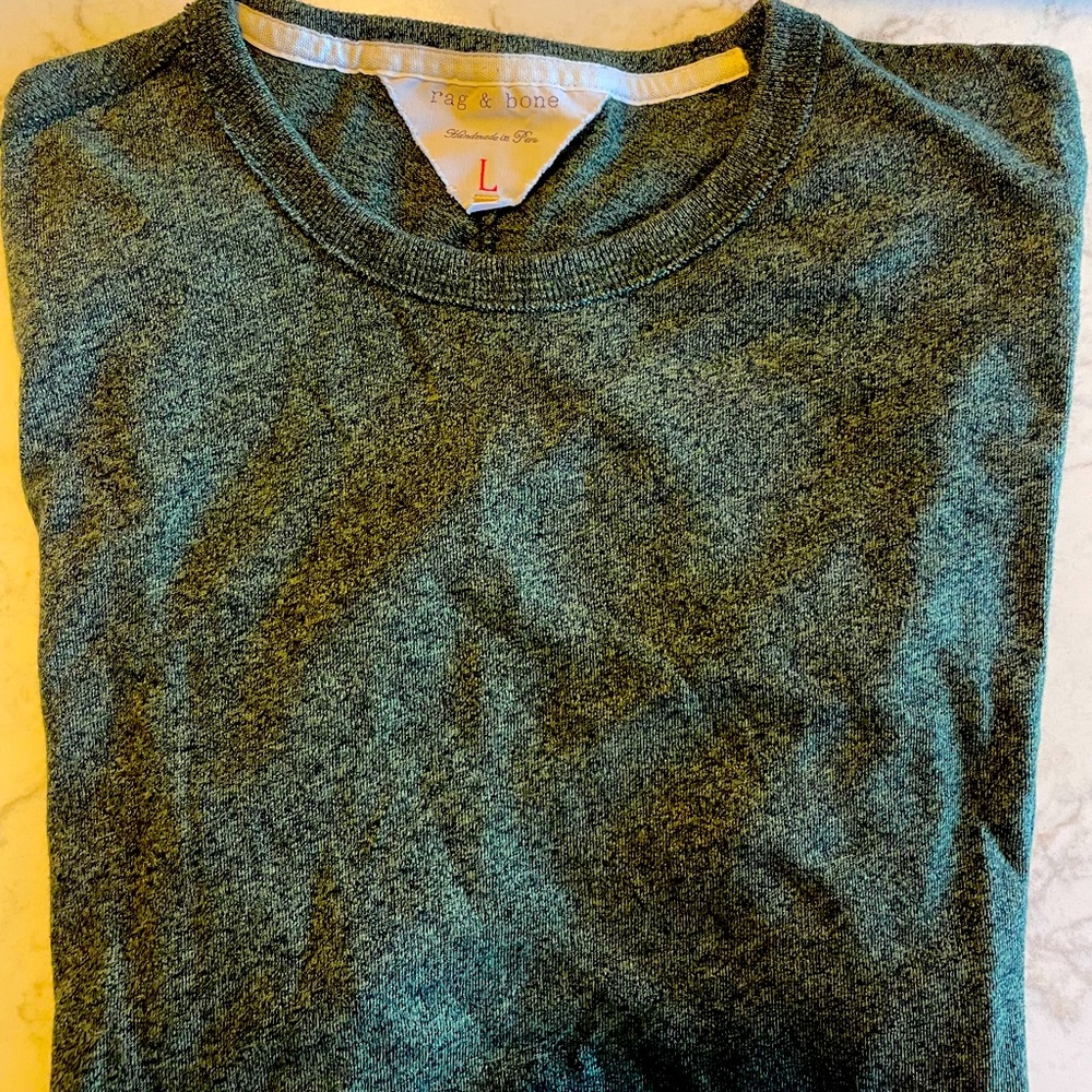 Rag & Bone Heather Green T shirt Size L